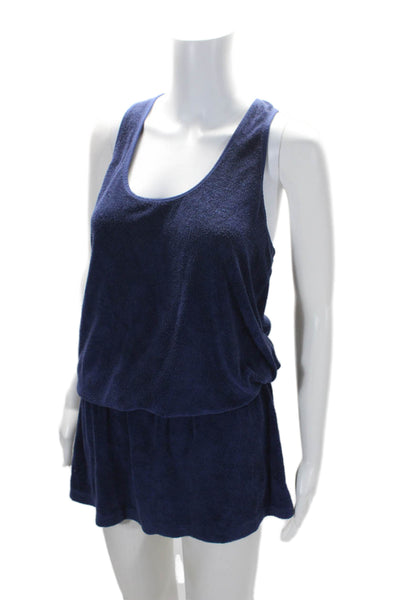 Splendid Women's Scoop Neck Racerback Drop Waist Mini Dress Blue Size XS