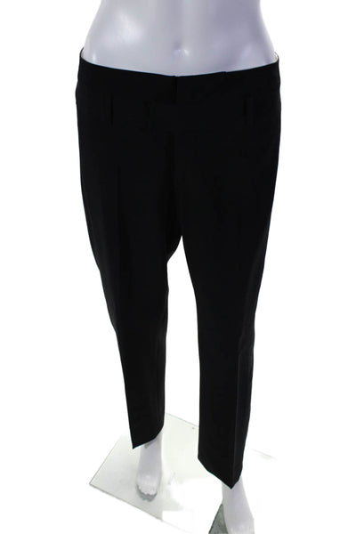 Alvin Valley Womens High Rise Creased Slim Leg Dress Pants Black Size Medium