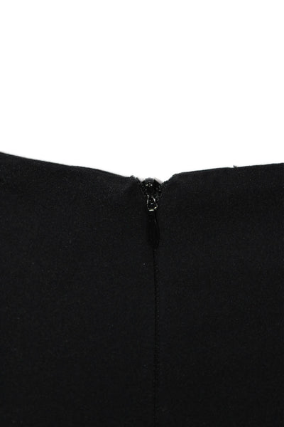 C/MEO Collective Womens Black Cotton Button Detail High Rise Flare Pants Size XS