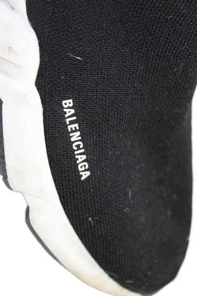 Balenciaga Kids Fabric Chunky Bottom Slide On Sock Style Sneakers Black Size 13