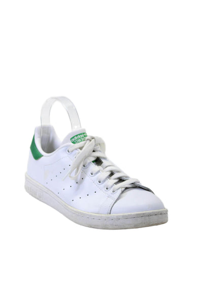 Adidas Stan Smith Mens Leather Low Top Casual Sneakers White Green Size 8.5