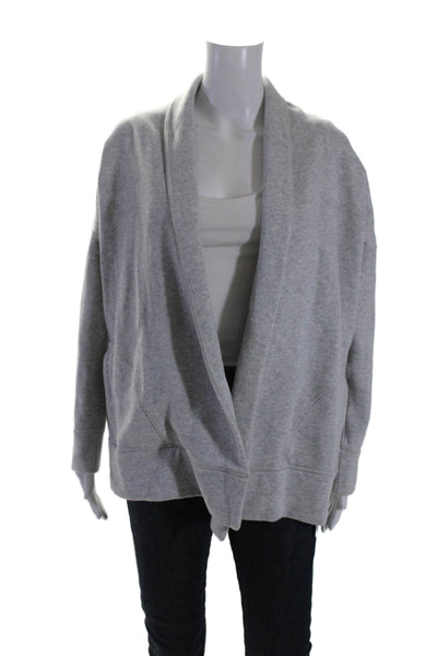 Vineyard Vines Womens Long Sleeves Cardigan Sweater Gray Cotton Size Small