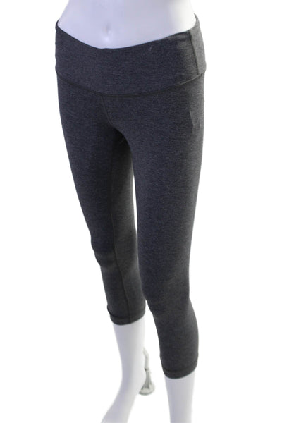 Lululemon Women's High Waist Pockets Cropped Leggings Gray Size 6