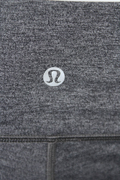 Lululemon Women's High Waist Pockets Cropped Leggings Gray Size 6