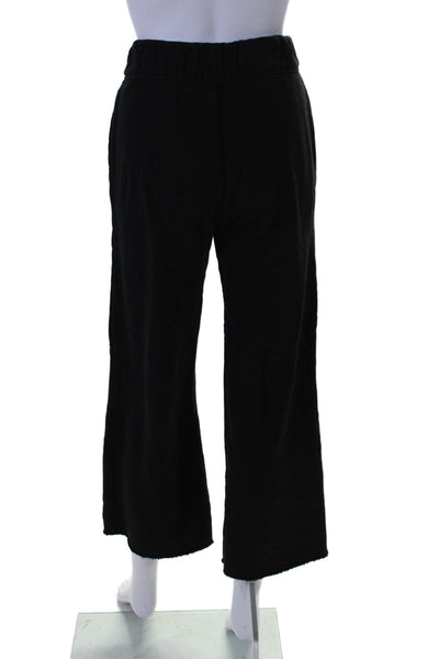 James Perse Classics Drawstring Waist Straight Leg Sweatpants Black Size 0