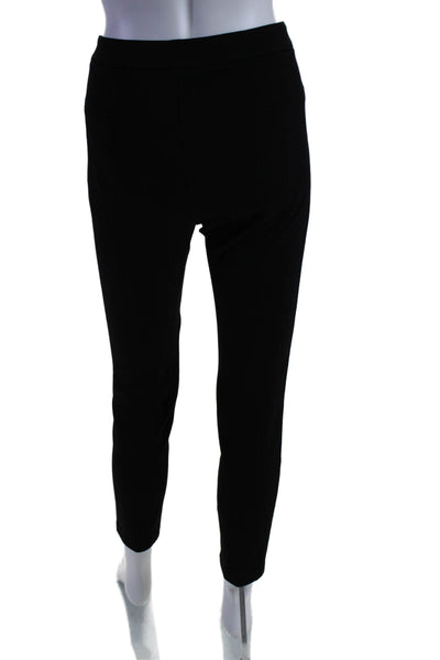 Vince Womens Stretch Two Pocket Mid-Rise Skinny Pants Trousers Black Size10