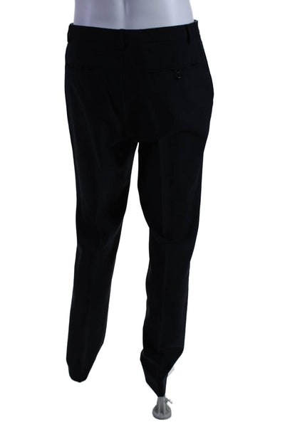 Shipley & Halmos Mens Wool Navy Blue High Rise Pleated Dress Pants Size 32