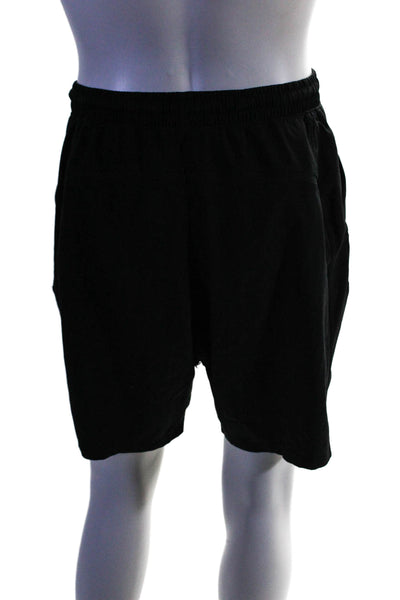 Lululemon Mens Solid Black Drawstring Pull On 9" Inseam Active Shorts Size L