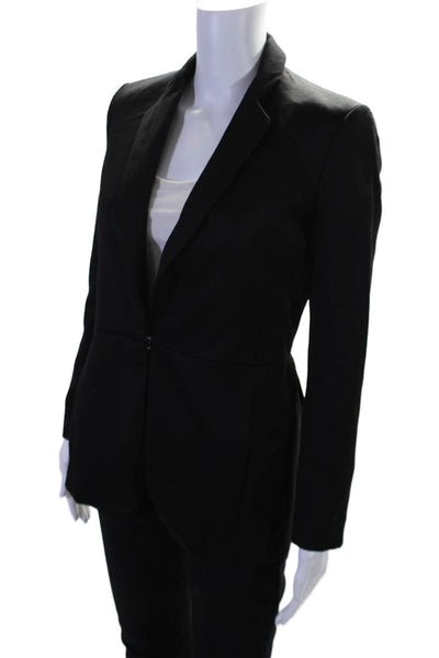 Rag & Bone Womens Black Wool One Hook Front Pockets Long Sleeve Blazer Size 00