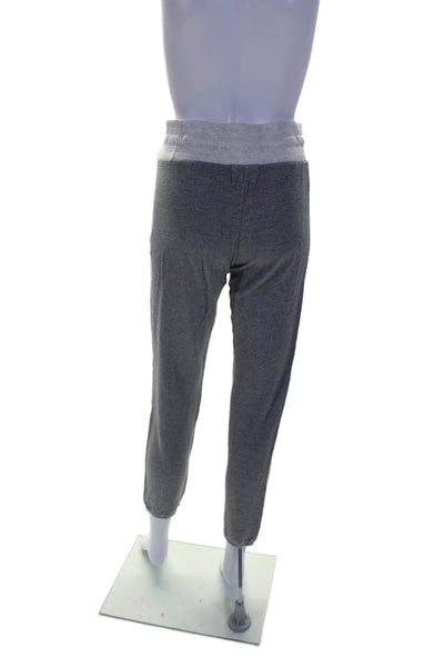 Monrow Womens Cotton Blend Gray Drawstring Cuff Ankle Sweatpants Size S