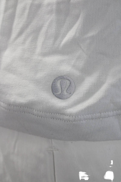 Lululemon Womens White Pull On Active Skort Skirt Matching Top Size 4T