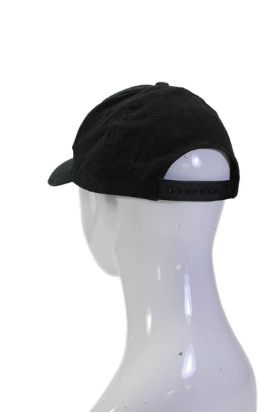 Lauren Moshi Unisex Embroidered Logo Canvas Baseball Cap Hat Black One Size