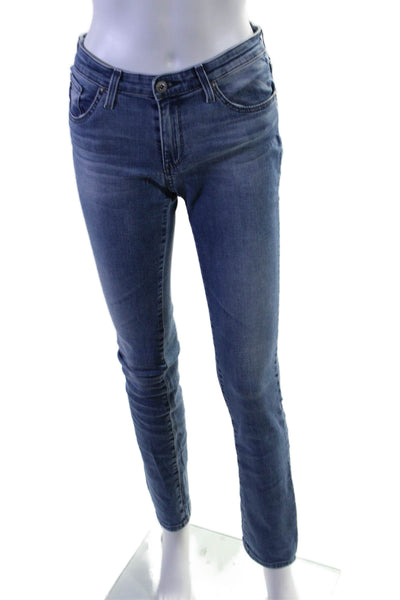 Adriano Goldschmied Womens Cotton Straight Leg Denim Jeans Blue Size EUR 26R