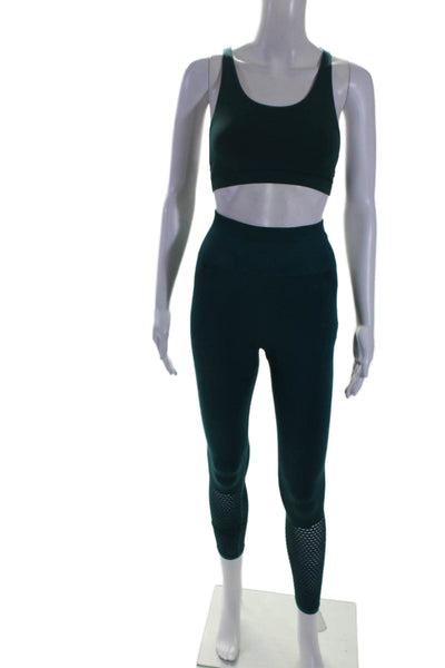 Fabletics Women's High Waist Full Length Two Piece Leggings Set Green Size XS