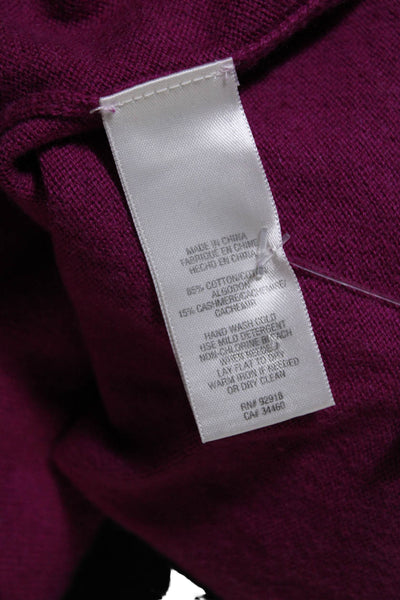 Juicy Couture Womens Short Sleeves Belted Sweater Dress Pink Cotton Size Small