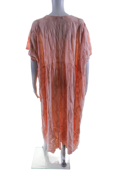 Young Fabulous & Broke Womens Sleeveless V Neck Long Dress Pink Small