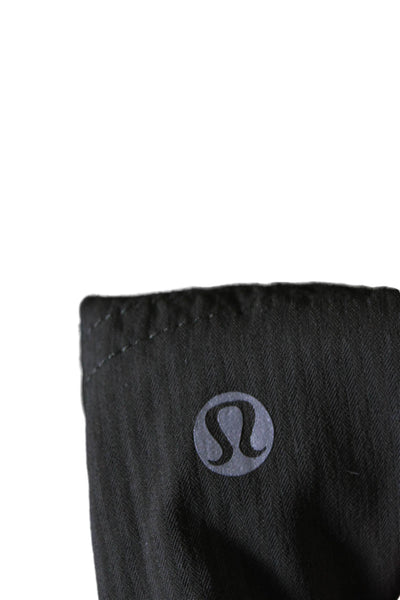 Lululemon Womens Elastic Waist Tapered Leg Track Pants Nylon Brown Large