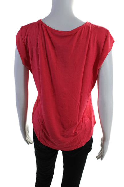 Calvin Klein Womens Bright Red Front Pockets Scoop Neck Tank Top Size M