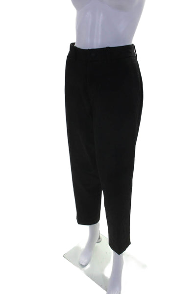 Saturdays NYC Womens Buttoned Tapered Slip-On Dress Pants Black Size EUR 31