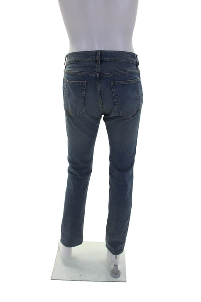 ACNE Studios Mens Cotton Light Washed Buttoned Skinny Jeans Blue Size EUR 31