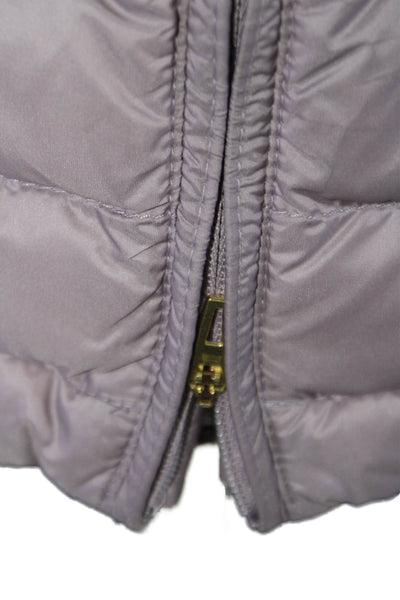 Parajumpers Womens Double Zip Quilted Puffer Coat Purple Size M