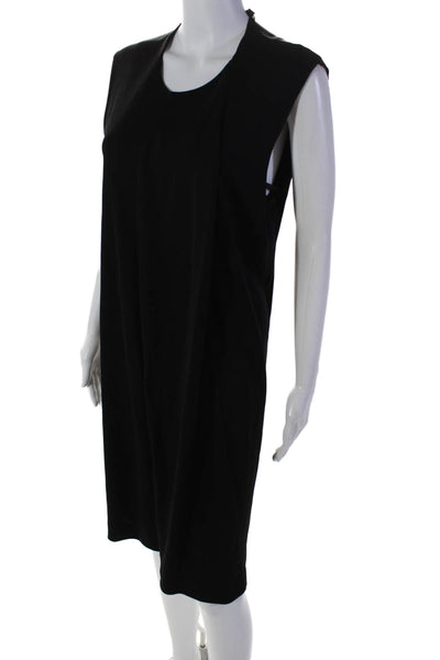 Calvin Klein Collection Womens Scoop Neck Sleeveless Zipped Dress Black Size M