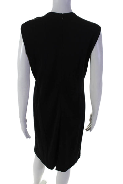 Calvin Klein Collection Womens Scoop Neck Sleeveless Zipped Dress Black Size M