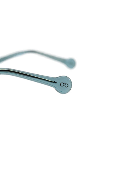 Colors In Optics Womens Thick Square Frame Fashion Glasses Plastic Blue