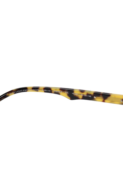 Colors In Optics Womens Thick Square Frame Blue Light Glasses Plastic Beige