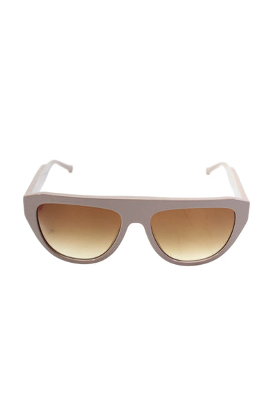 Colors In Optics Womens Thick Round ZFrame Sunglasses Plastic Beige