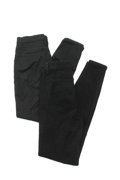 Frame Zara Womens Cotton Denim Skinny Cigarette Leg Jeans Black Size 27 6 Lot 2