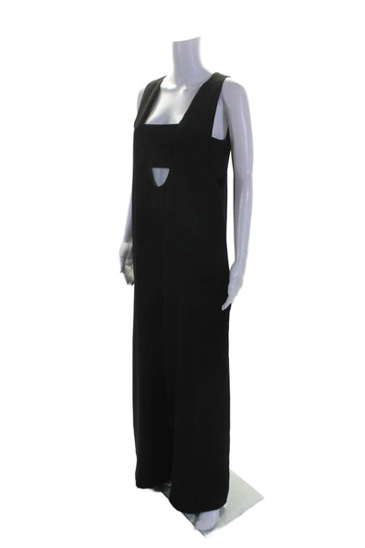 Opening Ceremony Womens Scoop Neck Lined Zip Classic Jumpsuit Black Size 8