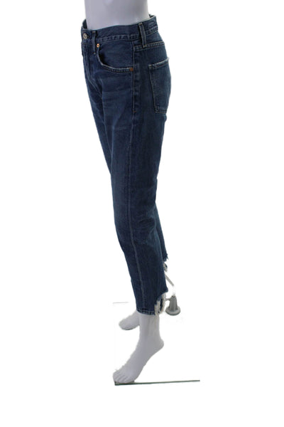 Citizens of Humanity Womens Cotton Medium Washed Tapered Jeans Blue Size EUR 26