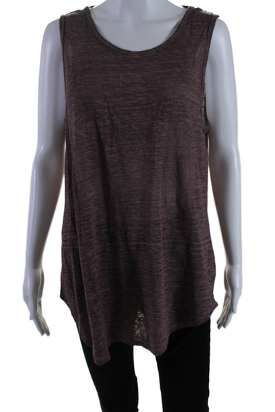 Young Fabulous & Broke Women's Scoop Neck Sleeveless Tank Top Brown Size L