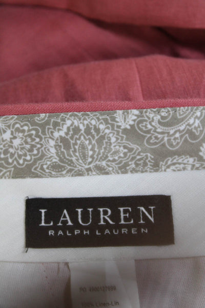 Lauren by Ralph Lauren Mens Tapered Leg Dress Pants Pink Size 34x32