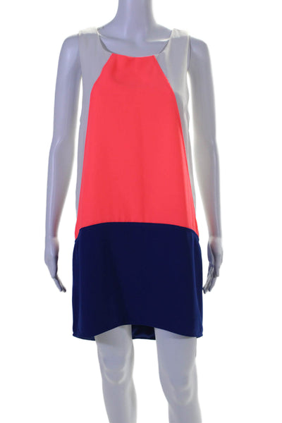 Skies Are Blue Womens Asymmetrical Sleeveless Dress Multi Colored Size Medium