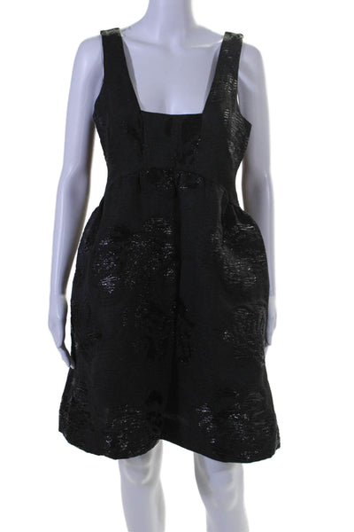 Maeve Anthropologie Womens High Waist Sleeveless A Line Dress Black Size 4