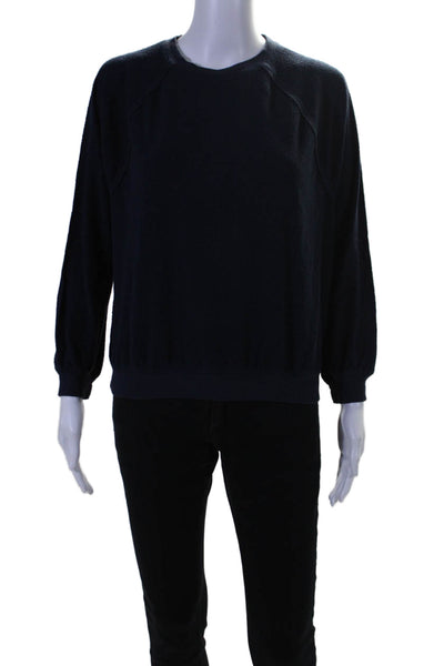 Something Navy Womens Long Sleeves Crew Neck Sweater Navy Blue Size Extra Small