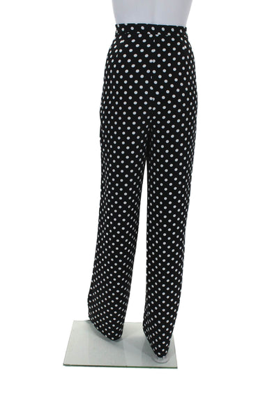 Michael Michael Kors Womens Polka Dot Straight Leg Pants Black White Size 6