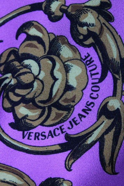 Versace Jeans Couture Womens Graphic Color Block Sleeveless Dress Multicolored S