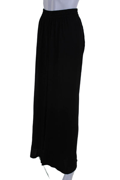 Zara Womens Pull On High Rise Wide Leg Casual Pants Black Size Extra Large