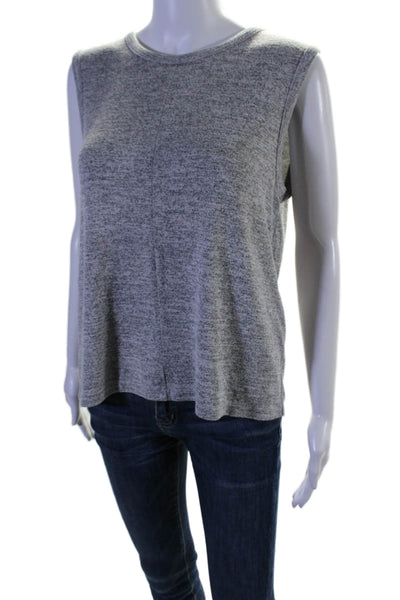 Rag & Bone Jean Womens Heather Gray Slip Back Sleeveless Blouse Top Size M