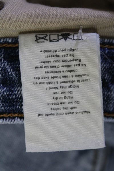 Rag & Bone Womens Blue Nina High Rise Flare Ankle Denim Jeans Size 26