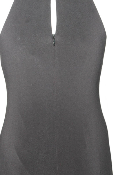 Laundry by Shelli Segal Womens Chain Detail Sleeveless Maxi Dress Black Size 0