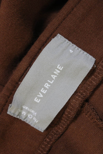 Everlane Womens High Rise Skinny Leg Zip Up Trouser Pants Amber Brown Size 4