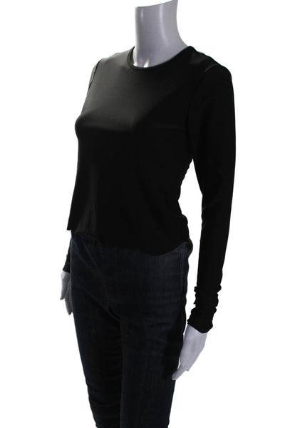 Cover Womens Pullover Long Sleeve Scoop Neck Basic Top Black Size XS