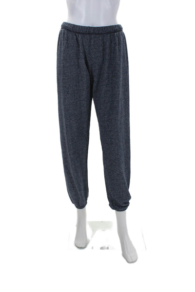 Michael Lauren Womens High Rise Sweatpants Navy Blue Cotton Blend Size Small