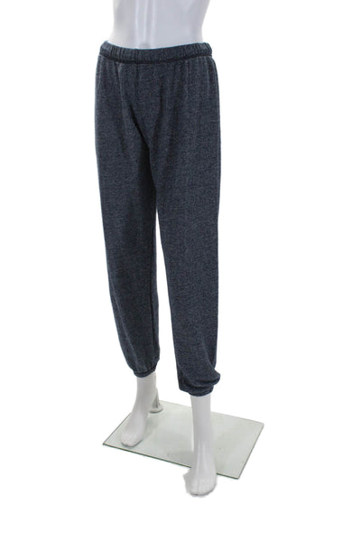 Michael Lauren Womens High Rise Sweatpants Navy Blue Cotton Blend Size Small