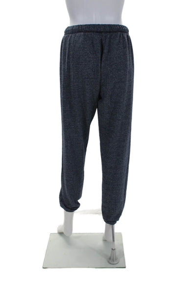 Michael Lauren Womens High Rise Sweatpants Navy Blue Cotton Blend Size Small