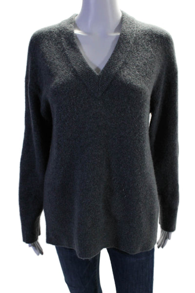 Rails Womens Wool Blend V-Neck Long Sleeve Pullover Sweater Top Gray Size XS